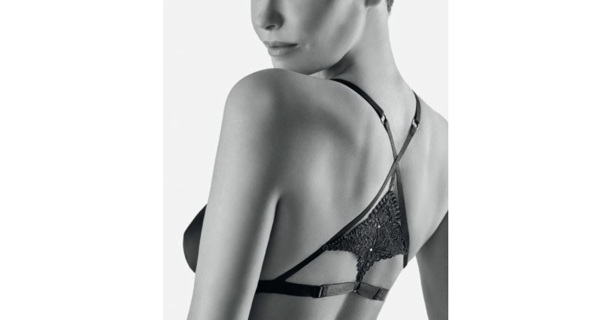 Aubade Boites a Desir Sweet Addiction (ブラック) タンガ Aubade | Boite a Desir Sweet Addiction Black Triangle Bra